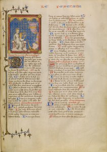 David mit Musikinstrumenten von Master of Jean de Mandeville