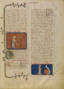 Die Erschaffung der Welt; Die Erschaffung der Himmel von Master of Jean de Mandeville