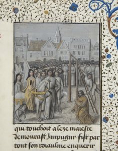 Ms 659 fol.78r Die Hinrichtung von Guillaume Hugonet