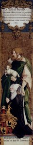 Der hl. Johannes der Täufer mit der Stifterin Apollonia von Henneberg von Master of Messkirch