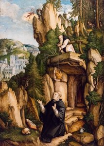 Der heilige Benedikt als betender Einsiedler, ca. 1540
