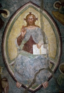 Erlöser zwischen den vier Evangelisten (Fresko)
