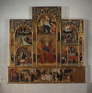 Retabel mit Szenen aus dem Leben des Heiligen Andreas, ca. 1420-30 von Master of Roussillon