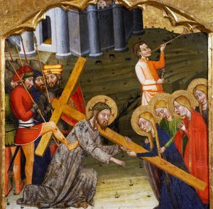 Jesus trägt das Kreuz