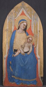 Madonna und Kind auf dem Thron von Master of San Lucchese