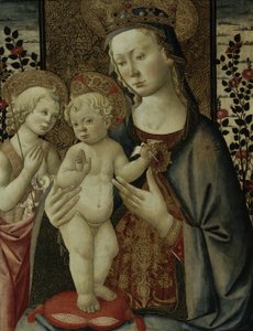 Jungfrau und Kind mit dem kleinen Johannes, ca. 1460