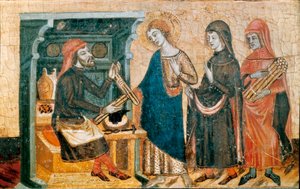 Altarbild der Heiligen Johannes, Meister von Santa Coloma de Queralt, ca. 1356 von Master of Santa Coloma de Queralt