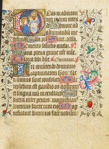 Initiale D: Die Darstellung im Tempel von Master of Sir John Fastolf