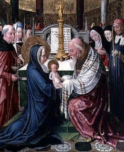 Die Darstellung im Tempel, ca. 1490 von Master of St. Severin