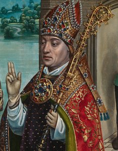 (Detail) Das Wunder des Korns, vom Altarbild des St. Nikolaus, ca. 1486-93