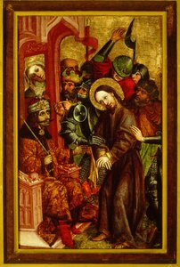 Christus vor Pilatus, Vlad III als Pontius Pilatus, ca. 1463-1464 von Master of Velenje Panels