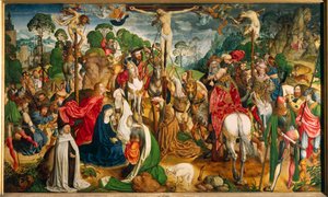 Altarbild mit der Passion Christi