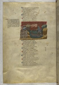 Göttliche Komödie: Inferno, Purgatorio, Paradiso, mit einem kurzen lateinischen Kommentar; das Kapitel von Master of the Antiphonar of Padua