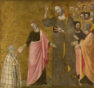 Die Vision der heiligen Klara von Rimini von Master of the Blessed Clare of Rimini
