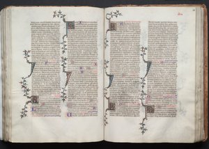 Das Gotha-Missale: Fol. 100r, Text, ca. 1375