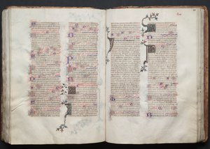 Das Gotha Missale: Fol. 111r, Text von Master of the Boqueteaux