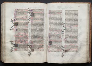 Das Gotha-Missale: Fol. 119r, Text, ca. 1375 von Master of the Boqueteaux