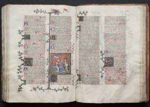 Das Gotha Missale: Fol. 120r, Text, ca. 1375 von Master of the Boqueteaux