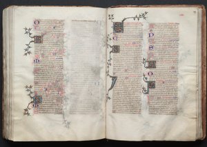Das Gotha Missale: Fol. 128v, Text von Master of the Boqueteaux
