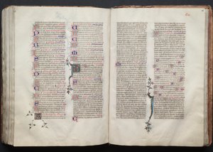 Das Gotha Missale: Fol. 135v, Text (ca. 1375) von Master of the Boqueteaux