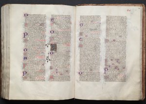 Das Gotha-Missale: Fol. 140r, Text, ca. 1375 von Master of the Boqueteaux