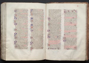 Das Gotha Missale: Fol. 141v, Text (ca. 1375) von Master of the Boqueteaux