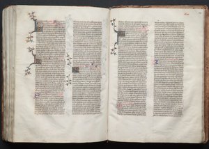 Das Gotha Missale: Fol. 145r, Text, ca. 1375 von Master of the Boqueteaux