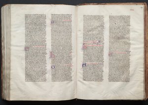Das Gotha-Missale: Fol. 149r, Text, ca. 1375 von Master of the Boqueteaux