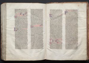 Das Gotha Missale: Fol. 151r, Text, ca. 1375 von Master of the Boqueteaux