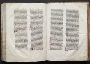 Das Gotha Missale: Fol. 154r, Text, ca. 1375 von Master of the Boqueteaux