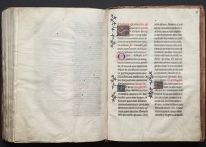 Das Gotha Missale: Fol. 159r, Text, ca. 1375 von Master of the Boqueteaux