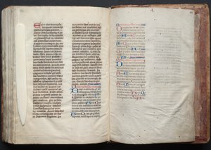 Das Gotha Missale: Fol. 164r, Text, ca. 1375 von Master of the Boqueteaux