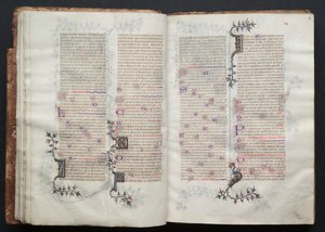 Das Gotha Missale: Fol. 17r, Text, ca. 1375 von Master of the Boqueteaux