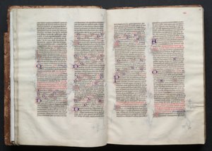 Das Gotha Missale: Fol. 24r, Text, ca. 1375 von Master of the Boqueteaux
