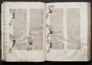 Das Gotha Missale: Fol. 38r, Text, ca. 1375 von Master of the Boqueteaux