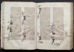 Das Gotha Missale: Fol. 41r, Text, ca. 1375 von Master of the Boqueteaux