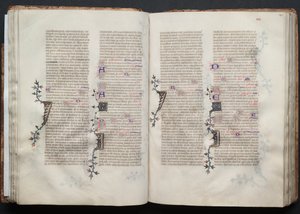 Das Gotha-Missale: Fol. 42r, Text, ca. 1375 von Master of the Boqueteaux
