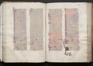 Das Gotha Missale: Fol. 56r, Text, ca. 1375 von Master of the Boqueteaux