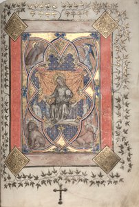 Das Gotha Missale: Fol. 64r, Christus in Majestät, ca. 1375