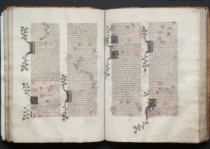 Das Gotha-Missale: Fol. 72r, Text, ca. 1375 von Master of the Boqueteaux
