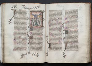 Das Gotha-Missale: Fol. 76v, Die Himmelfahrt, ca. 1375