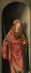 Heiliger Valerian, linker Flügel eines Triptychons von Master of the Brunswick Diptych (attributed to)