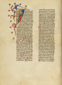 Initial I: Heiliger Johannes der Evangelist