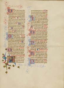 Initial M: Heiliger Lukas von Master of the Brussels Initials