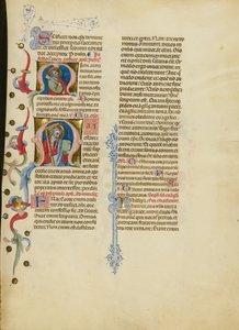 Initiale M: Heiliger Petrus; Initiale M: Heiliger Andreas