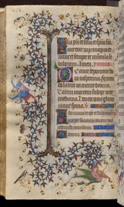 Stundenbuch von Karl dem Edlen, König von Navarra (1361-1425): fol. 134v, Text von Master of the Brussels Initials and Associates