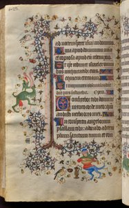 Stundenbuch von Karl dem Edlen, König von Navarra (1361-1425): fol. 205v, Text von Master of the Brussels Initials and Associates