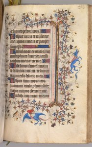 Stundenbuch von Karl dem Edlen, König von Navarra (1361-1425): fol. 222r, Text von Master of the Brussels Initials and Associates