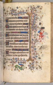 Stundenbuch von Karl dem Edlen, König von Navarra (1361-1425): fol. 223r, Text von Master of the Brussels Initials and Associates