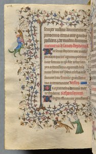 Stundenbuch von Charles dem Edlen, König von Navarra (1361-1425): fol. 273v, Text von Master of the Brussels Initials and Associates
